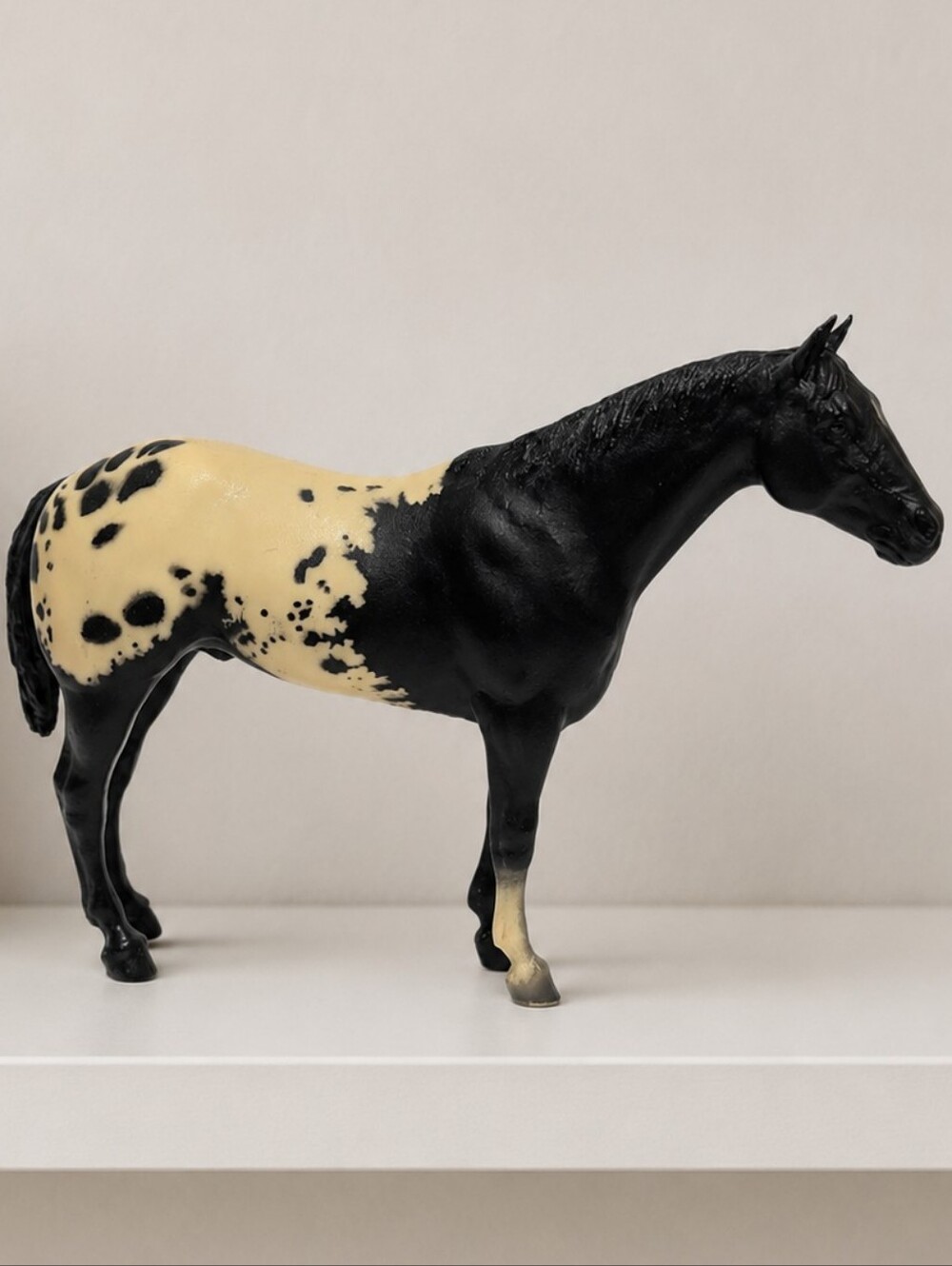 Breyer #66 "Stud Spider" Black Blanket Appaloosa Vintage Traditional Horse Model